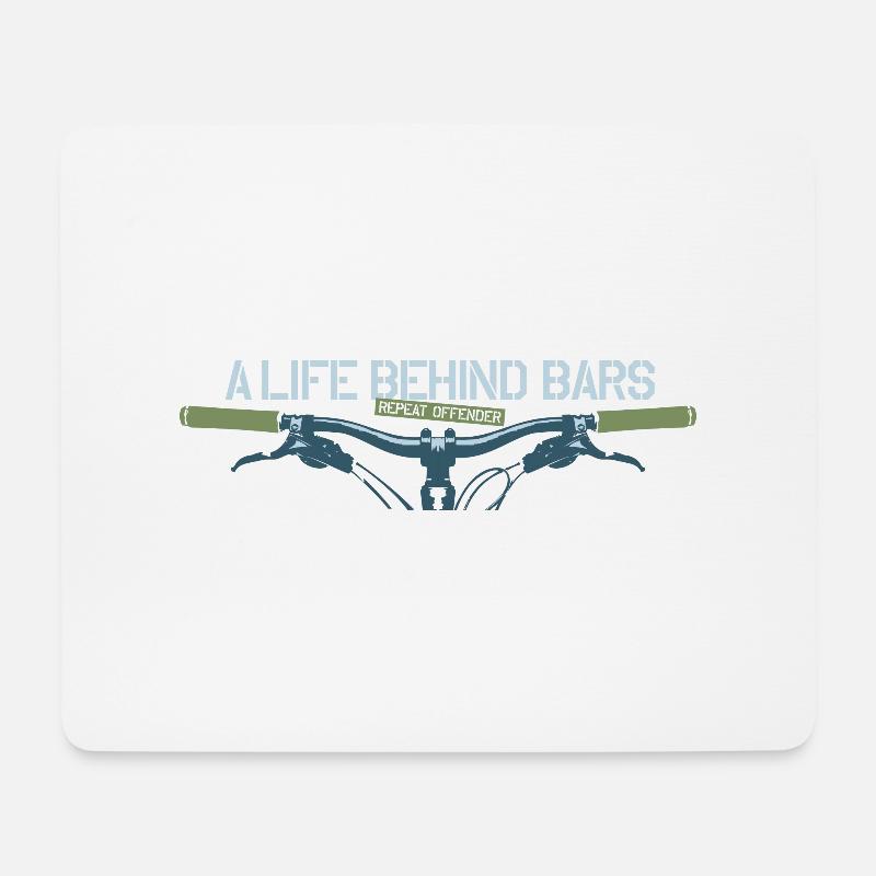 Mountain Biking - Mouse Pad (horizontal) - white