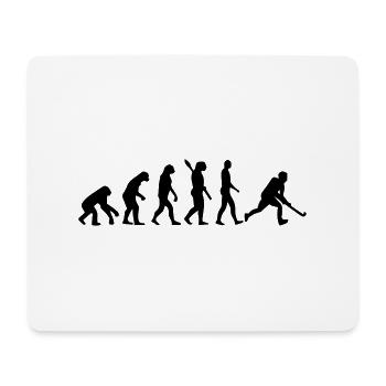 HOCKEY EVOLUTION! - Mousepad (Querformat) - Weiß - Vorne