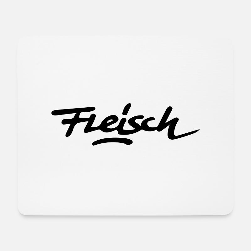 Fleisch - Mousepad (Querformat) - Weiß