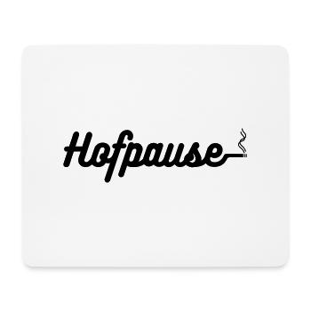 Pause Rauchen Hofpause Zigarette - Mousepad (Querformat) - Weiß - Vorne