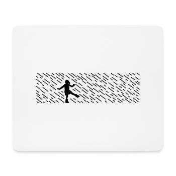 dancing in the rain - Mousepad (Querformat) - Weiß - Vorne
