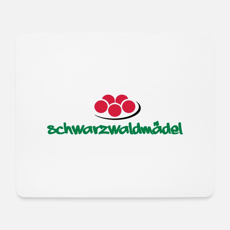 Schwarzwald-Mädel - Mousepad (Querformat) - Weiß