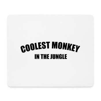 Coolest Monkey In The Jungle - Mousepad (Querformat) - Weiß - Vorne