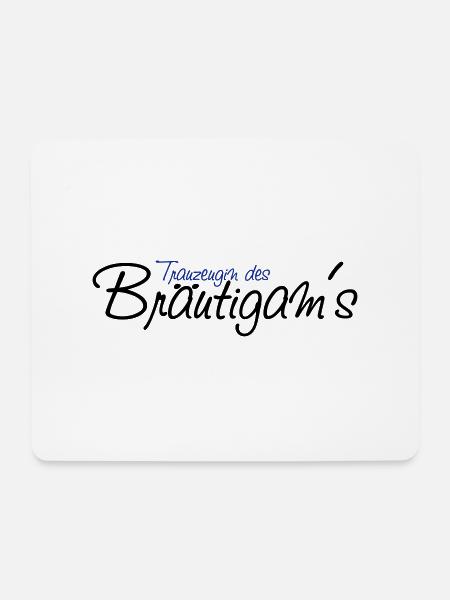 trauzeugin_des_braeutgams - Mousepad (Querformat) - Weiß