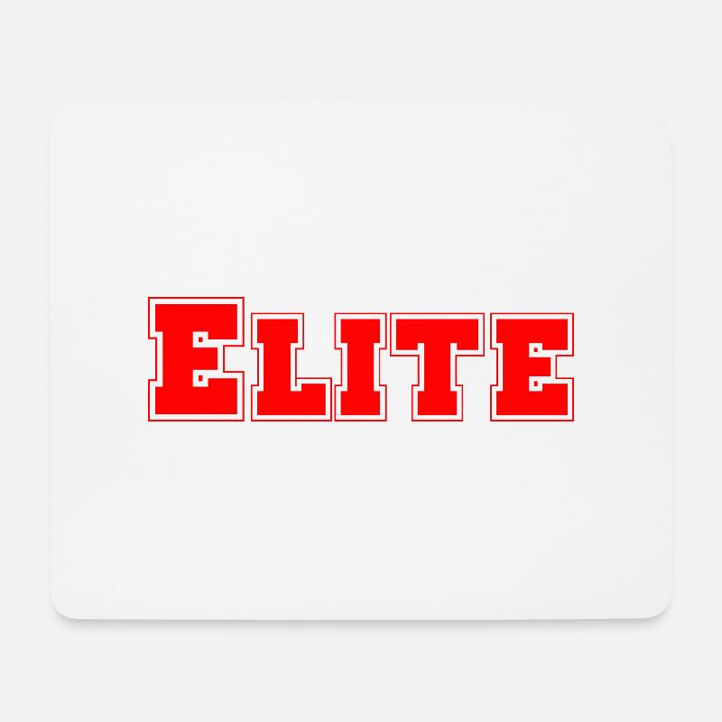 Elite - Mousepad (Querformat) - Weiß