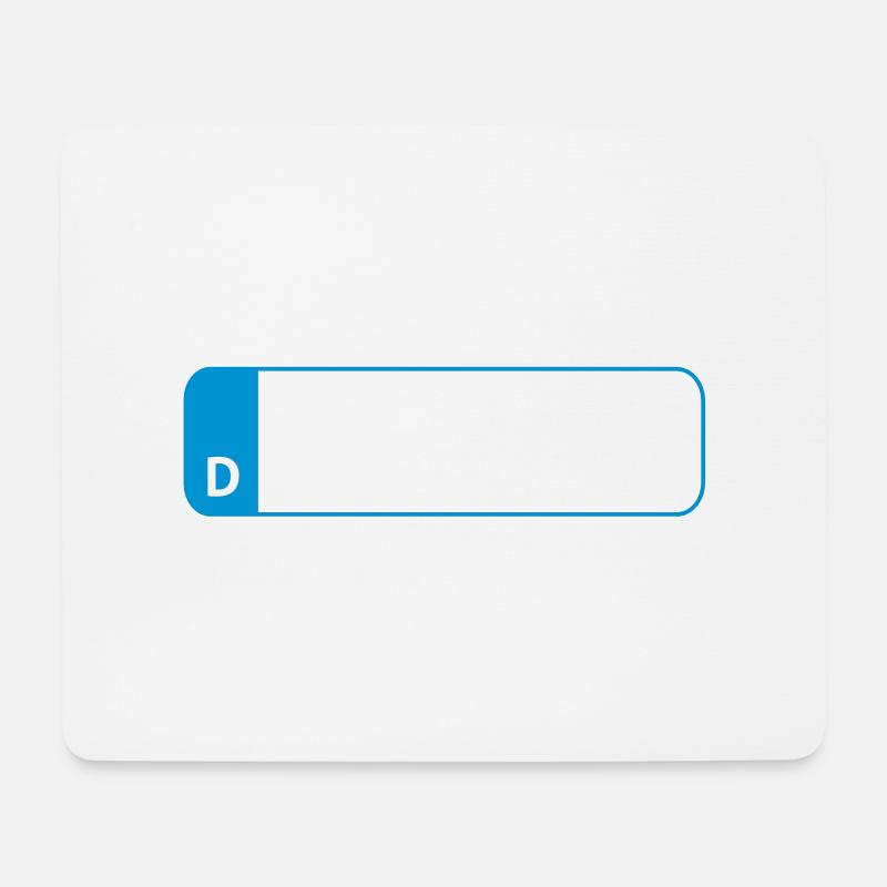 Car plates 2 - Mouse Pad (horizontal) - white