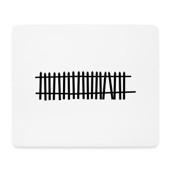 fence - Mouse Pad (horizontal) - white - Front