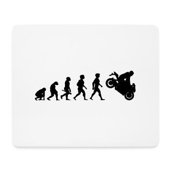 Evolution Superbikes Motorrad Biker Rennsport - Mousepad (Querformat) - Weiß - Vorne