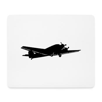 Aunt Ju 52 Dessau pilot historic gift - Mouse Pad (horizontal) - white - Front