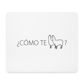 ¿COMO TE LLAMAS? - Mouse Pad (horizontal) - white - Front