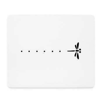 Passage libllule und Erstaunen - Mousepad (Querformat) - Weiß - Vorne
