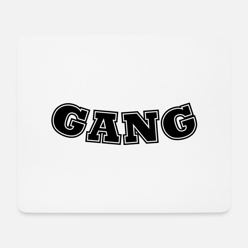 Bande - Mousepad (Querformat) - Weiß