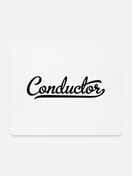 conductor - Mouse Pad (horizontal) - white