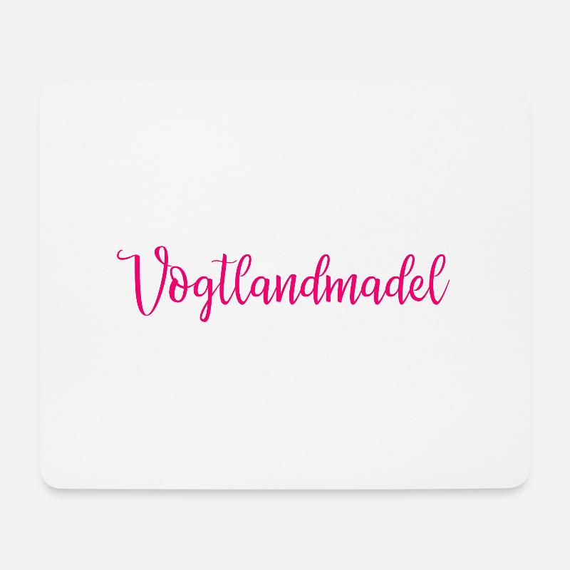 Vogtlandmadel Vogtland Souvenir Geschenk - Mousepad (Querformat) - Weiß