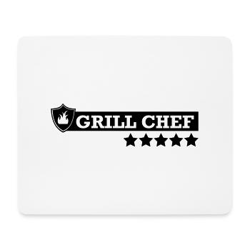 Grill,Grilling,BBQ,cooking,chef,meat,summer,sausag - Mouse Pad (horizontal) - white - Front