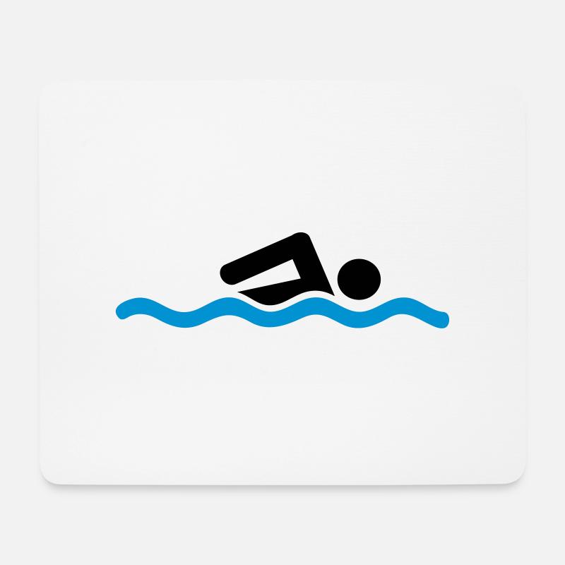 swimmer - Mouse Pad (horizontal) - white