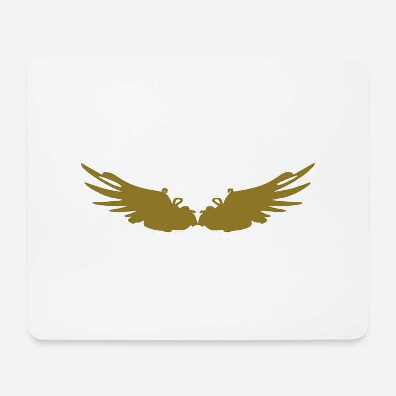 Flügel - Mousepad (Querformat) - Weiß
