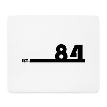 84_Black_Bauhaus93 - Mousepad (Querformat) - Weiß - Vorne