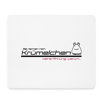 krümelchen - Mousepad (Querformat) - Weiß - Vorne