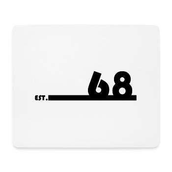 68_Black - Mousepad (Querformat) - Weiß - Vorne