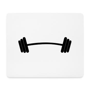 dumbbell - Mouse Pad (horizontal) - white - Front