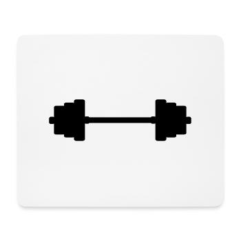 Fitness Weights - Mouse Pad (horizontal) - white - Front