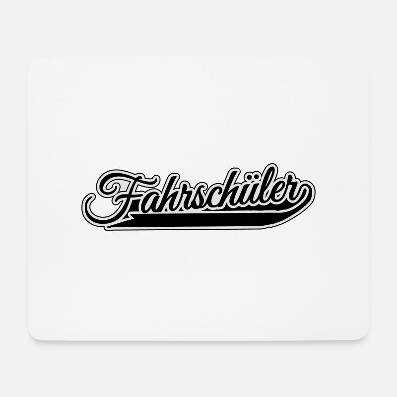 Fahrschüler - Mousepad (Querformat) - Weiß