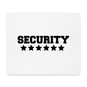 security - Tapis de souris (format paysage) - blanc - Devant