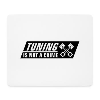 tuning_is_not_a_crime_1_f1 - Tapis de souris (format paysage) - blanc - Devant