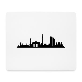 Skyline Berlin - Mousepad (Querformat) - Weiß - Vorne