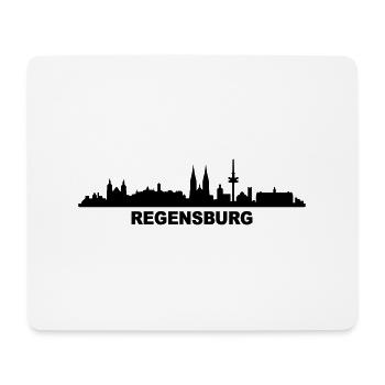 Skyline Regensburg - Mousepad (Querformat) - Weiß - Vorne