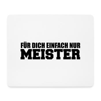 meister - Mousepad (Querformat) - Weiß - Vorne