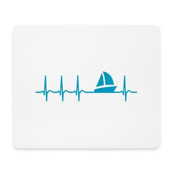Sailing - Mousepad (Querformat) - Weiß - Vorne