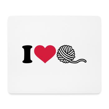 Stricken - Mousepad (Querformat) - Weiß - Vorne