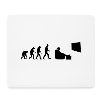 Fernsehen Bingewatching Serienmarathonevolution - Mousepad (Querformat) - Weiß - Vorne
