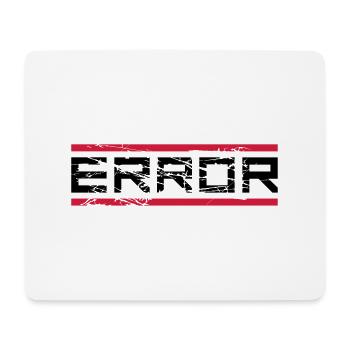 rote balken kratzer geek error computer download n - Mousepad (Querformat) - Weiß - Vorne