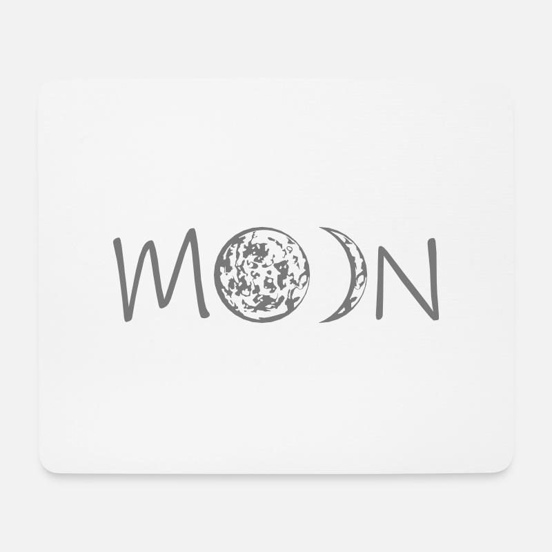moon moon live crescent moon full moon crescent moon plan - Mouse Pad (horizontal) - white