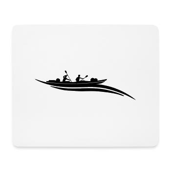 Kanu Welle - Mousepad (Querformat) - Weiß - Vorne