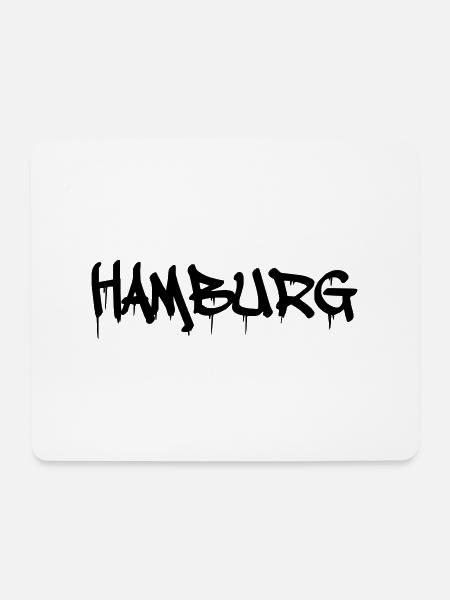 hamburg - Mousepad (Querformat) - Weiß