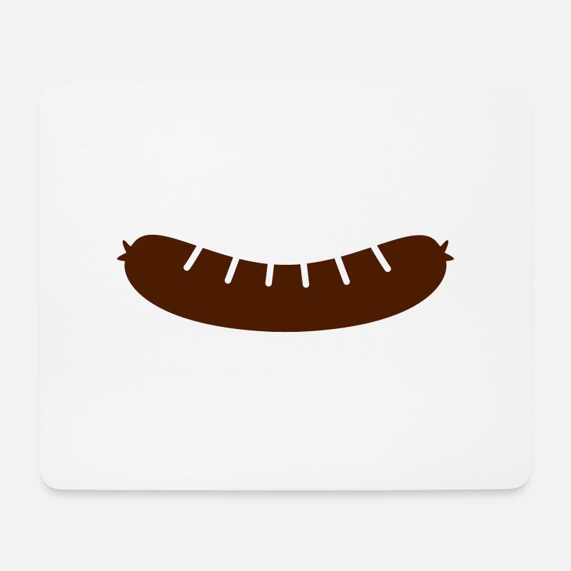 Würstchen - Mousepad (Querformat) - Weiß