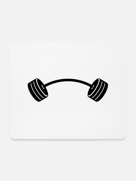 Gewichte - Mousepad (Querformat) - Weiß