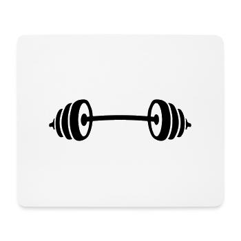 dumbbell weights design - Mousepad (Querformat) - Weiß - Vorne