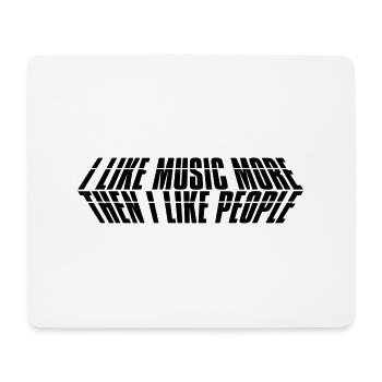 Music Liebe I - Mousepad (Querformat) - Weiß - Vorne