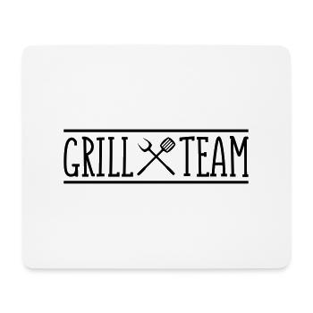 grill team - Mousepad (Querformat) - Weiß - Vorne