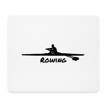 Rowing Man - Tapis de souris (format paysage) - blanc - Devant