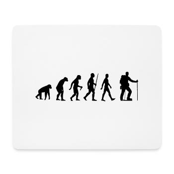 Evolution Wandern Bergsteigen Klettern Bergsport - Mousepad (Querformat) - Weiß - Vorne