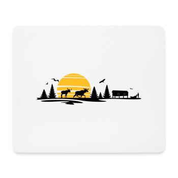 Landschaft - Schweden, Norwegen - Mousepad (Querformat) - Weiß - Vorne