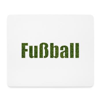 Fussball - Mousepad (Querformat) - Weiß - Vorne