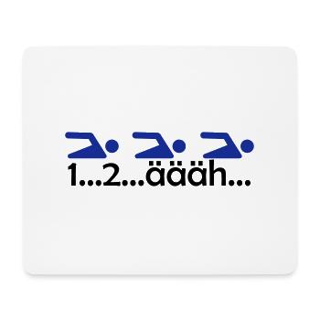 1 ... 2..äääh - Mouse Pad (horizontal) - white - Front
