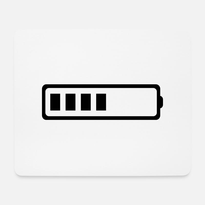 BATTERY 4 BATONS - Mouse Pad (horizontal) - white